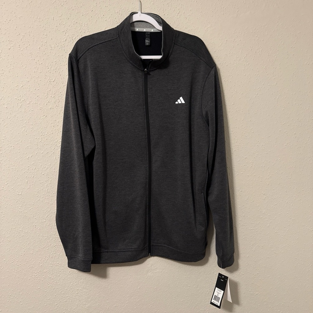 Adidas Elevated Jacket XL Grey Mens New With Tags - Picture 1 of 5